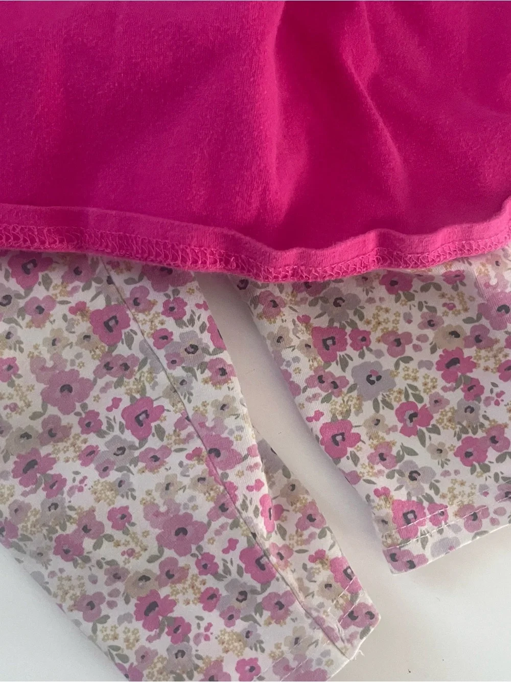 Smock Candy Baby Girl Pink Tunic Floral Leggings 12m Knit Soft Fall